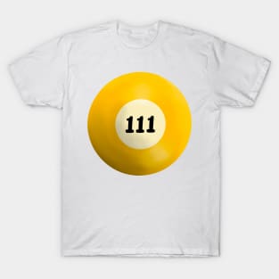 111 Angel Number Pool Ball T-Shirt